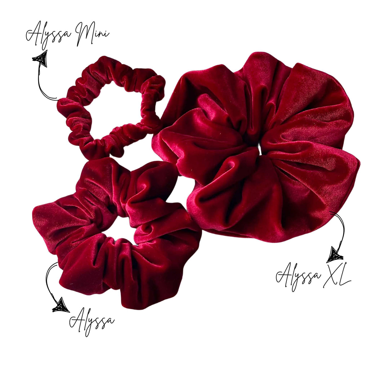 Alyssa Scrunchie Set - 3 Pack