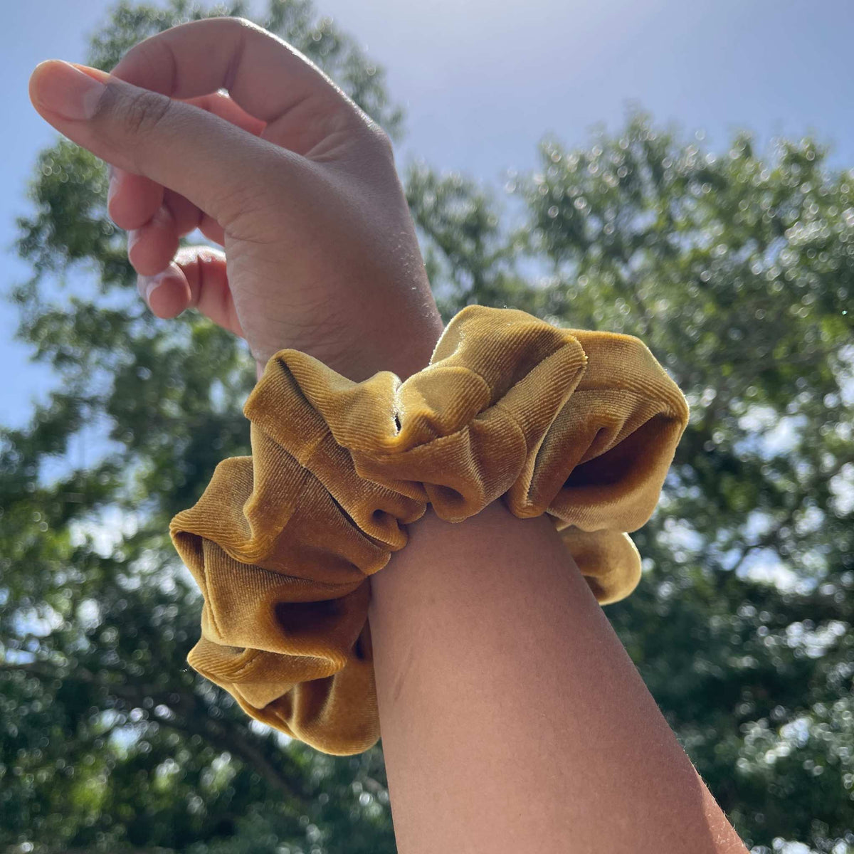 Mustard Scrunchie Set - 3 Pack