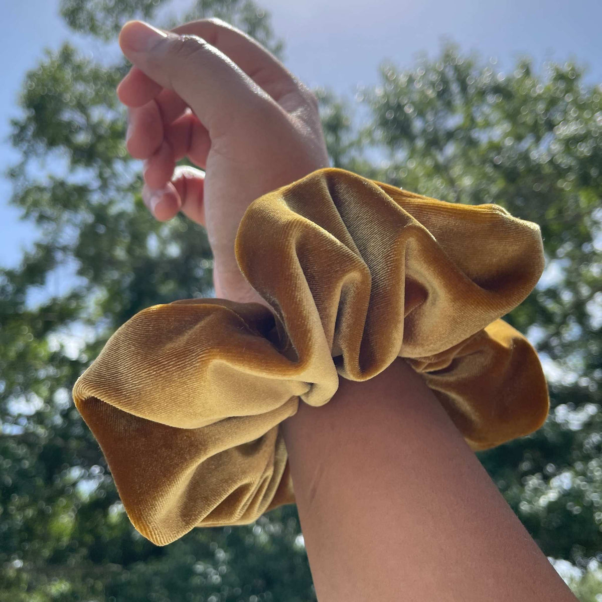 Mustard Scrunchie Set - 3 Pack